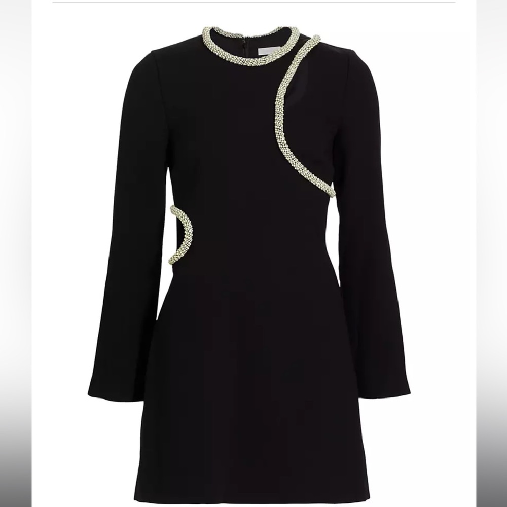 SIMKHAI Katharine Diamante-Embroidered Minidress